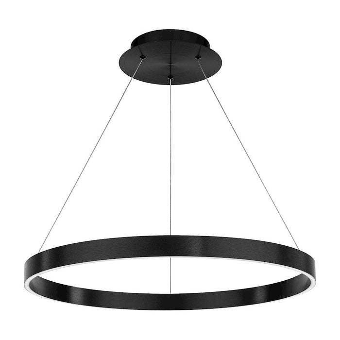 WAC dweLED Sirius 1 Light 31" LED Pendant 3000K, Black/Silicone - PD-81131-BK