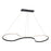 dweLED Marques 48" LED 1 Light Pendant 3000K, Black/White - PD-83148-BK