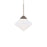 WAC dweLED Chrysalis 1 Lt 7" LED Mini Pendant, NK/Wispy Opal - PD-91207-BN