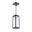 WAC DweLED Amherst 1 Lt 6" LED Outdoor Pendant, Black/Clear Seeded