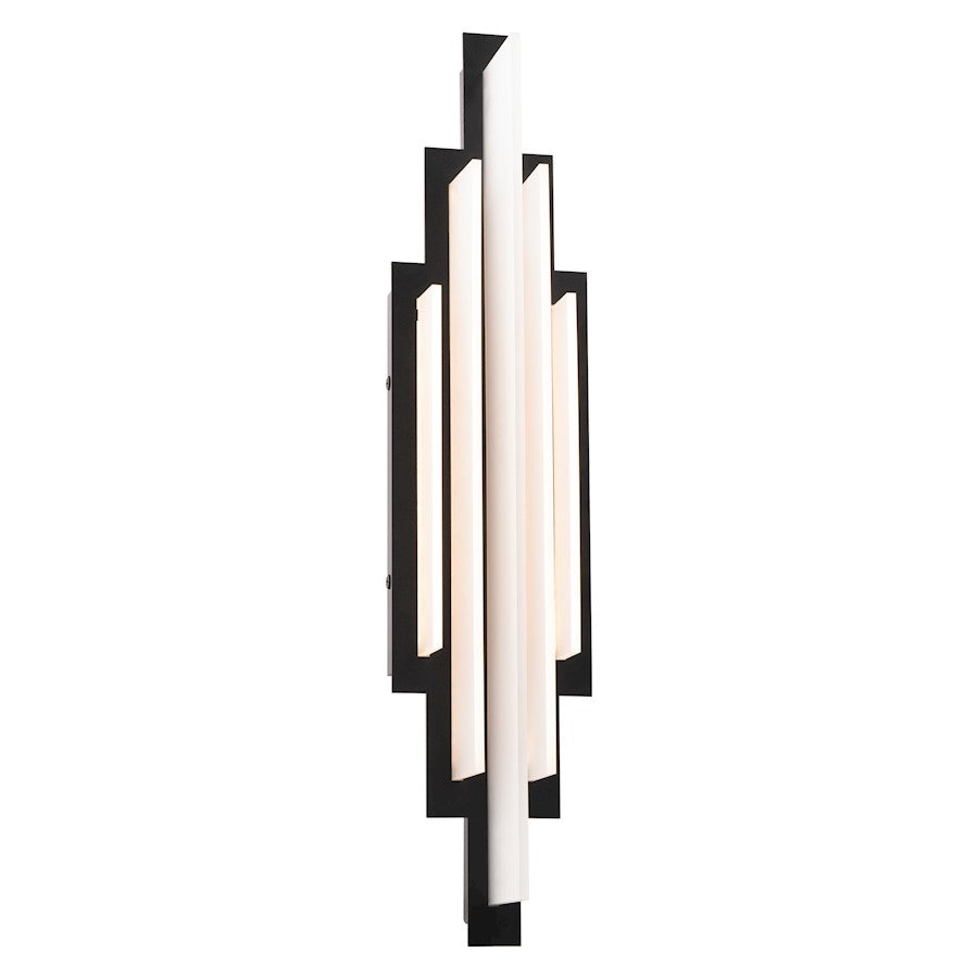 WAC dweLED Nouveau 22.8" LED Wall Sconce 2700K, Black - WS-65323-27-BK