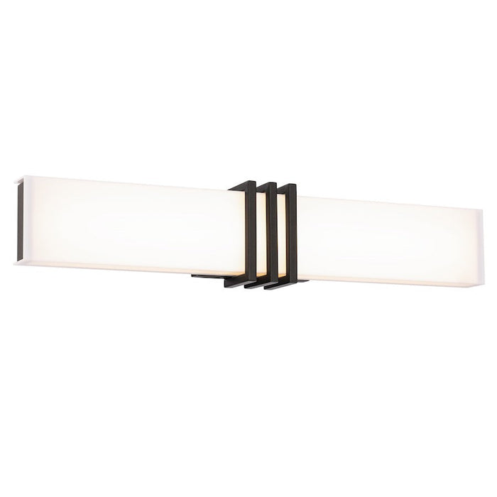 WAC dweLED Minibar 28" LED Bath/Wall Light 2700-3000-3500K, Black - WS-75328-BK