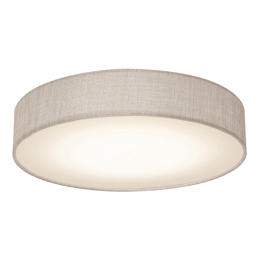 AFX Lighting Ashland LED 12" Flush Mount, White/Grey Linen - ALDF1318LAJD1GY