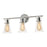 AFX Lighting Amanda 3 Light Vanity, Polished Chrome/Clear