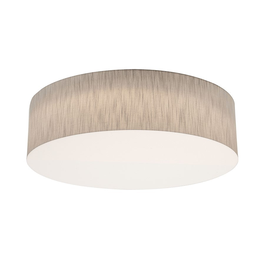 AFX Lighting Anton 1 Lt 24" LED Flush Mount, Jute/White - ANF2432L5AJUD-JT