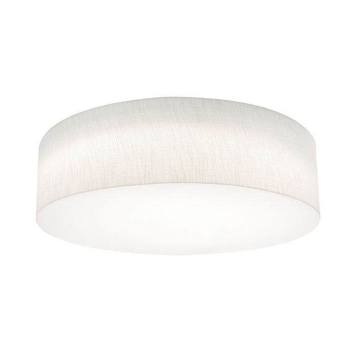 AFX Lighting Anton 3 Lt 24'' Med Base Flush, Linen White/White - ANF2432MB-LW