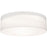 AFX Lighting Anton 1 Lt 30" LED Flush, Linen White/White - ANF3044L5AJUD-LW