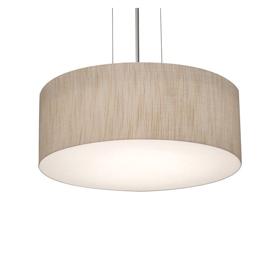 AFX Lighting Anton 2 Light 12" Pendant, Satin Nickel/Jute - ANP1214MBSN-JT