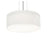 AFX Lighting Anton 2-Lt 12" Pendant, Satin Nickel/Linen White - ANP1214MBSN-LW