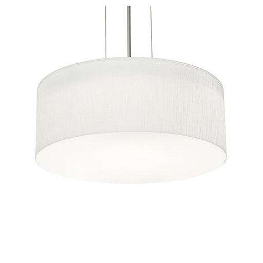 AFX Lighting Anton 2-Lt 12" Pendant, Satin Nickel/Linen White - ANP1214MBSN-LW