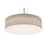 AFX Lighting Anton 1 Lt 24'' LED Pendant, Nickel/Jute White - ANP2432L5AJUDSN-JT