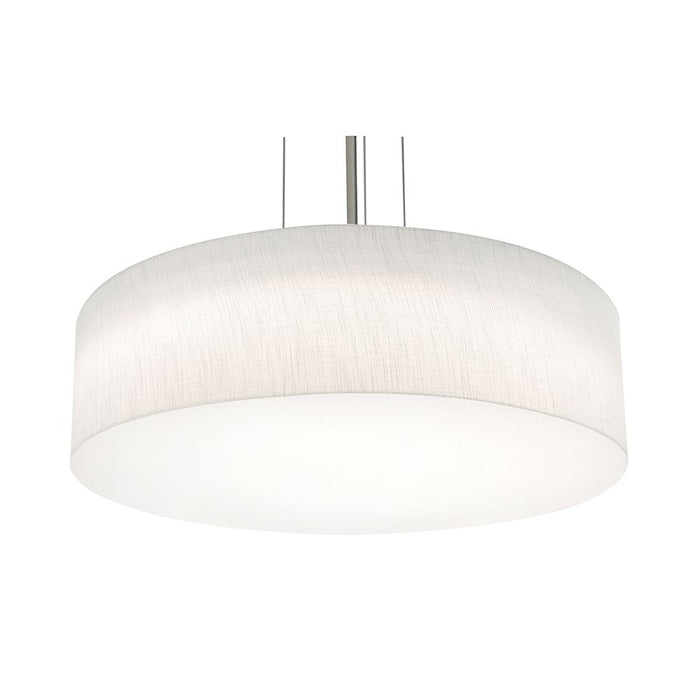 AFX Lighting Anton 1 Lt 24'' LED Pendant, Nickel/White - ANP2432L5AJUDSN-LW