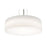 AFX Lighting Anton 3 Lt 24'' Medium Base Pendant, Nickel/White - ANP2432MBSN-LW