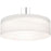 AFX Lighting Anton 1 Lt 30" LED Pendant, Nickel/White - ANP3044L5AJUDSN-LW