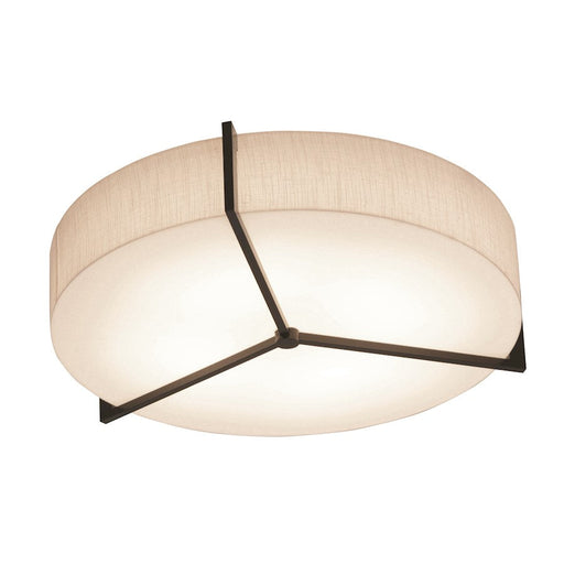 AFX Lighting Apex 14" LED Ceiling Light, Espresso/Jute - APF1214LAJUDES-JT