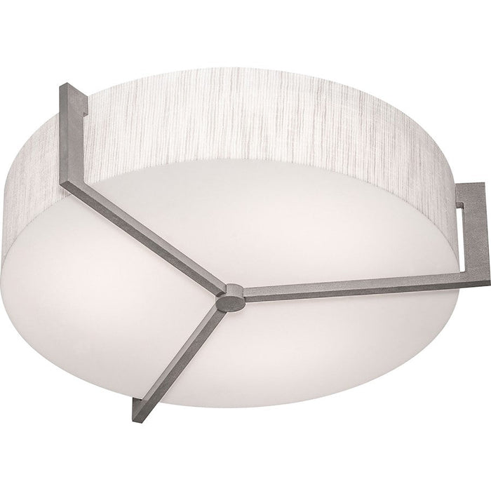 AFX Lighting Apex 14" LED Flush Mount, Weathered Grey/Jute - APF1214LAJUDWG-JT