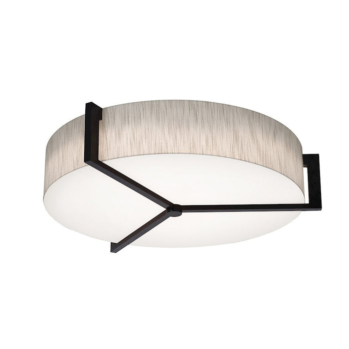 AFX Lighting Apex 3 Lt 27'' Med Base Flush, Espresso/Jute White - APF2432MBES-JT