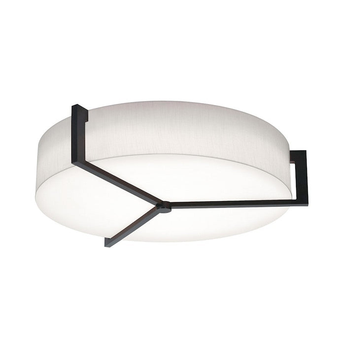 AFX Lighting Apex 4 Lt 33'' Med Base Flush, Espresso/White - APF3044MBES-LW