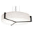 AFX Lighting Apex 14" LED Pendant, Espresso/Linen White - APP1214LAJUDES-LW