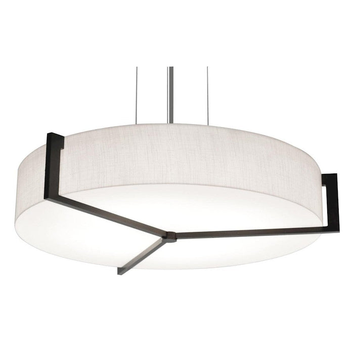 AFX Lighting Apex 14" LED Pendant, Espresso/Linen White - APP1214LAJUDES-LW