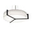 AFX Lighting Apex 1 Lt 27" LED Pendant, NK/Espresso/White - APP2432L5AJUDES-LW