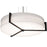 AFX Lighting Apex 1 Lt 33" LED Pendant, NK/Espresso/White - APP3044L5AJUDES-LW