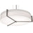 AFX Lighting Apex 4 Lt 33" Med Base Pendant, Nickel/Grey/White - APP3044MBWG-LW