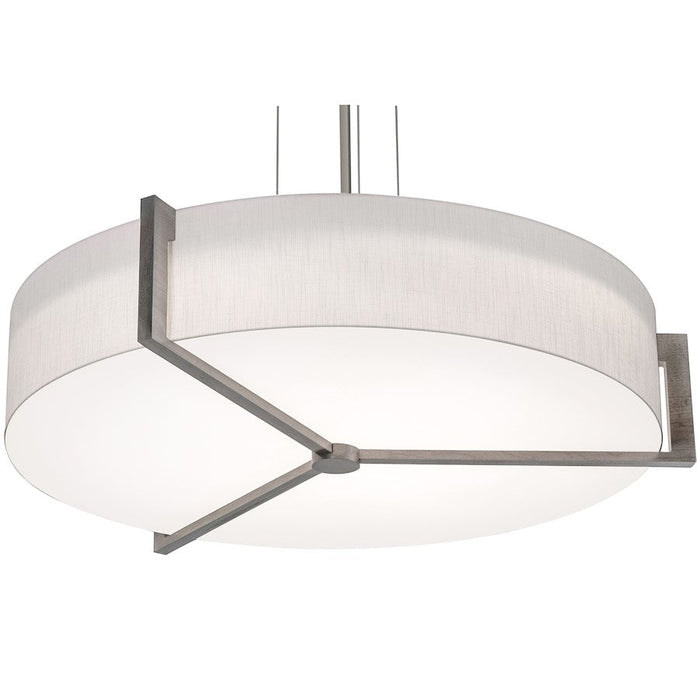 AFX Lighting Apex 4 Lt 33" Med Base Pendant, Nickel/Grey/White - APP3044MBWG-LW