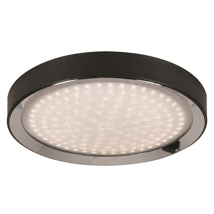 AFX Lighting Belle LED 16" Flush Mount, Black/Clear - BLLF16LAJD1BKPC