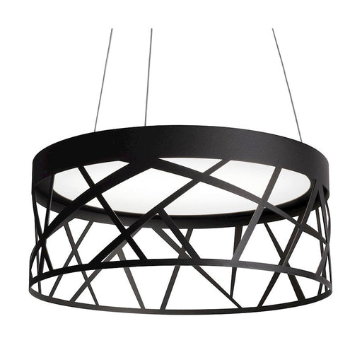 AFX Lighting Boon Pendant, Black/White - BONP2032L30D1BK