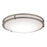 AFX Lighting Carlisle 1 Lt 12" LED Flush Mount, Nickel/White - CAF121200L5AJD1