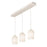 AFX Lighting Callie 3 Light Linear Pendant, White/White