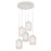 AFX Lighting Callie 5 Light Round Pendant, White/White - CALP05WHRND5