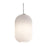 AFX Lighting Callie 1 Light 15" Pendant, White/Frosted Ribbed - CALP09WH