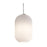 AFX Lighting Callie 1 Light Pendant, White/Frosted Ribbed White