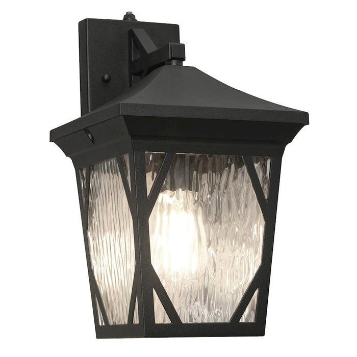 AFX Lighting Campton 1 Light Outdoor Wall Sconce, Black/Black - CAMW0814MBK