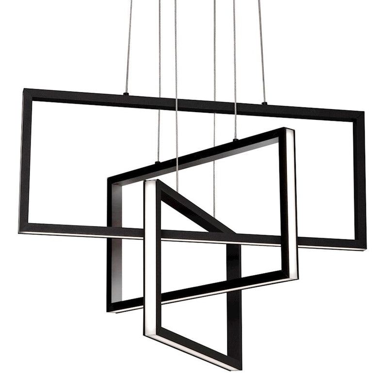 AFX Lighting Cole 3 Light Pendant, LED 30W/2800Lm/120V, Bk/Wh