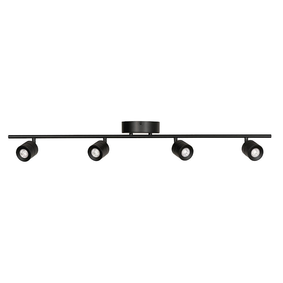 AFX Lighting Core 1 Light Fixed Rail, LED 26W/2600LM/120V, BK/BK - CRRF4450L30BK