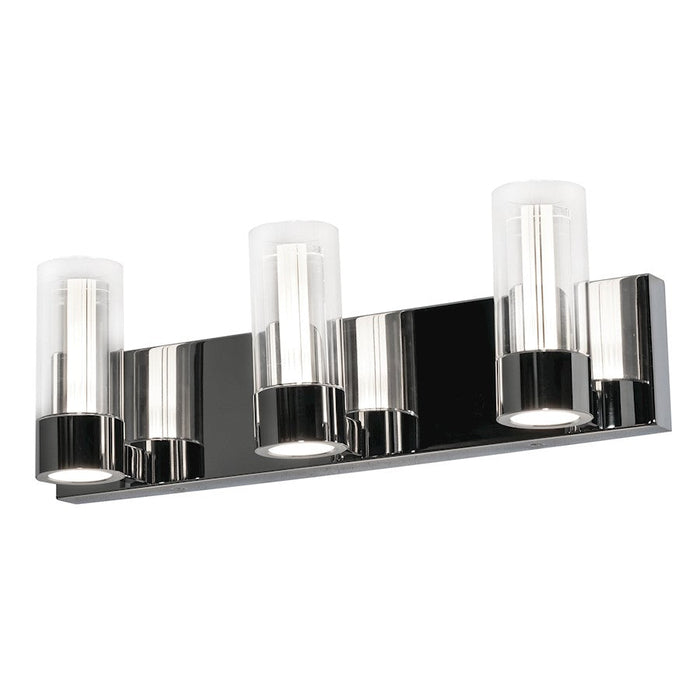 AFX Lighting Delphia 3 Light Vanity, Polished Chrome/Clear - DPHV2007L30D1PC