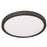 AFX Lighting Edge Round 1 Light 8" LED Flush Mount, Black/White - EGRF08LAJD3BK