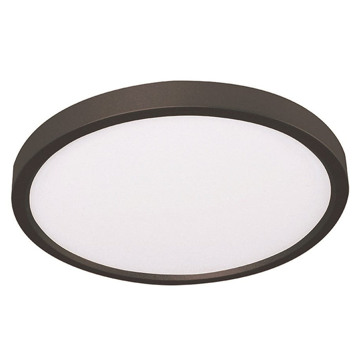 AFX Lighting Edge Round 1 Light 8" LED Flush Mount, Black/White - EGRF08LAJD3BK