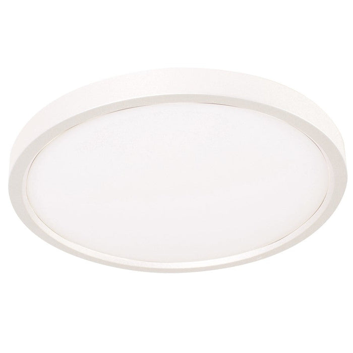 AFX Lighting Edge Round 1 Light 8" LED Flush Mount, White - EGRF08LAJD3WH