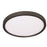 AFX Lighting Edge Round 1 Light 12" LED Flush Mount, Black/White - EGRF12LAJD3BK