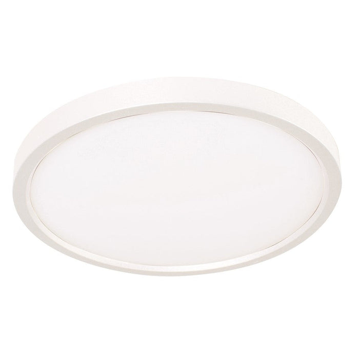 AFX Lighting Edge Round 1 Light 12" LED Flush Mount, White - EGRF12LAJD3WH