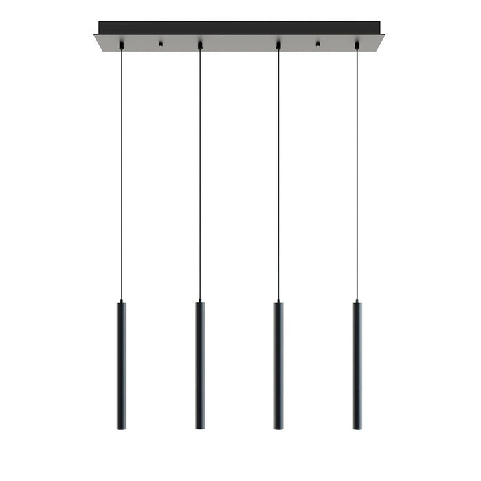 AFX Lighting Eli 4 Pendant, 36W/120-277V, Black - ELIP01L30UDBKLNR4