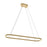 AFX Lighting Glo 1 Light 48" Pendant, Satin Brass - GLOP4812L30D1SB