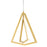 AFX Lighting Gianna 1 Light Pendant, Gold - GNAP15L30D1GD