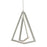 AFX Lighting Gianna 1 Light Pendant, Satin Nickel - GNAP15L30D1SN