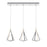 AFX Lighting Gianna 3 Lt Linear Pendant, 3000K/120V, NK/FR - GNAP15L30D1SNLNR3