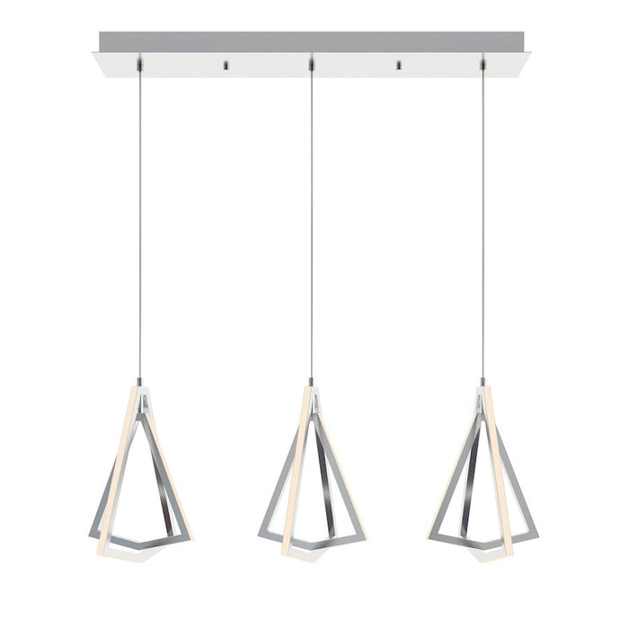 AFX Lighting Gianna 3 Lt Linear Pendant, 3000K/120V, NK/FR - GNAP15L30D1SNLNR3